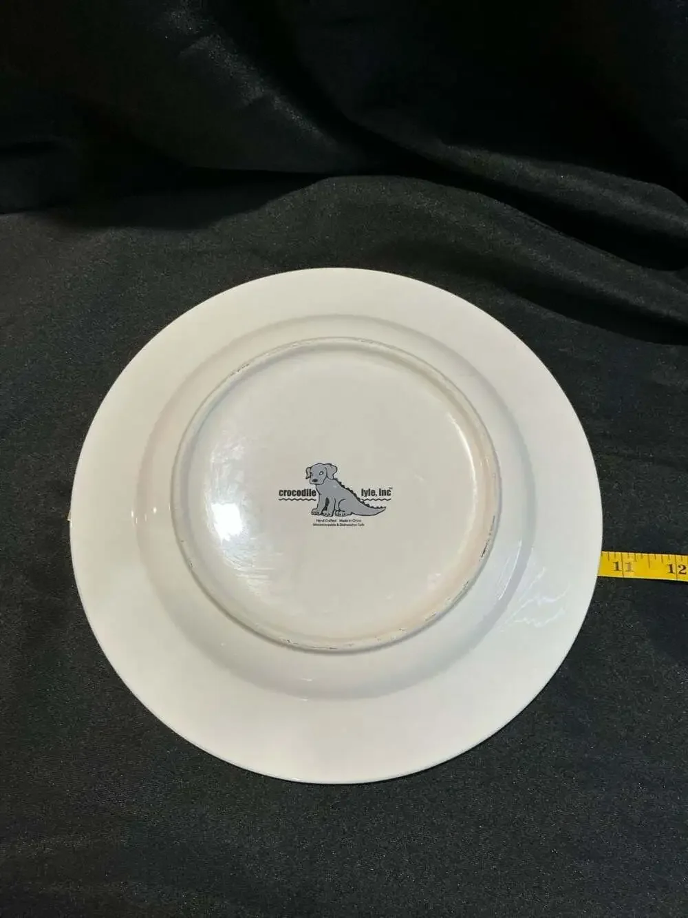 Crocodile Lyle The South Decorative Plate Green Polka Dot